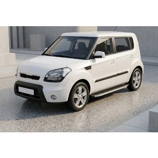 Боковые Подножки Fullmond (2 шт, алюминий) Kia Soul I 2008-2013 гг. фото 1