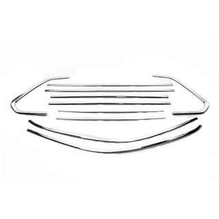 Полный комплект окантовки окон нержавейка (10 шт.) Volkswagen Tiguan 2016-2023 гг. фото 1