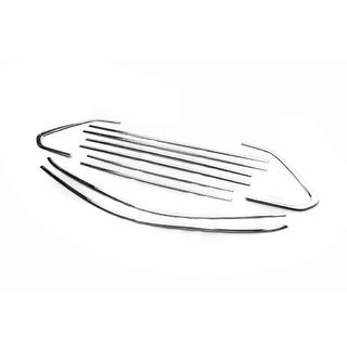 Полный комплект окантовки окон нержавейка (10 шт.) Volkswagen Tiguan 2016-2023 гг. фото 2