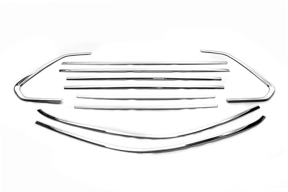 Volkswagen Tiguan 2016-2023 гг. Полный комплект окантовки окон нержавейка (10 шт.) Image