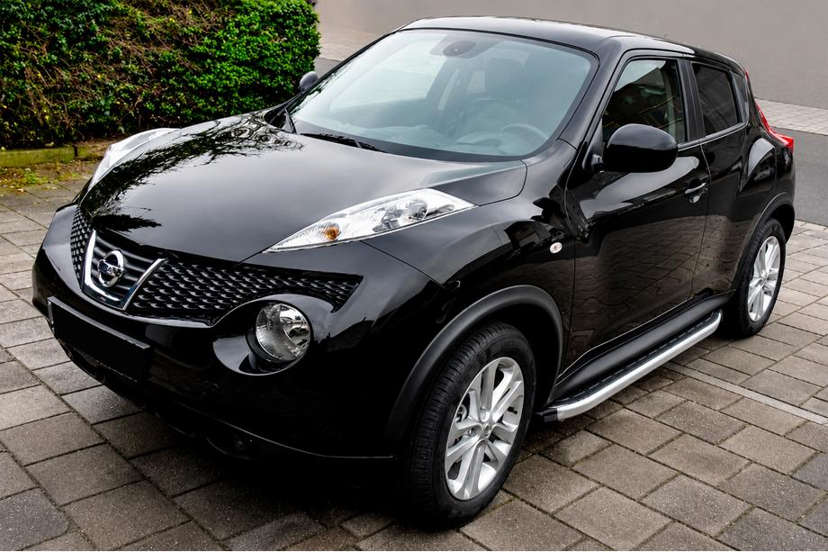 Nissan Juke 2010-2019 гг. Боковые пороги Fullmond (2 шт., алюминий) Image