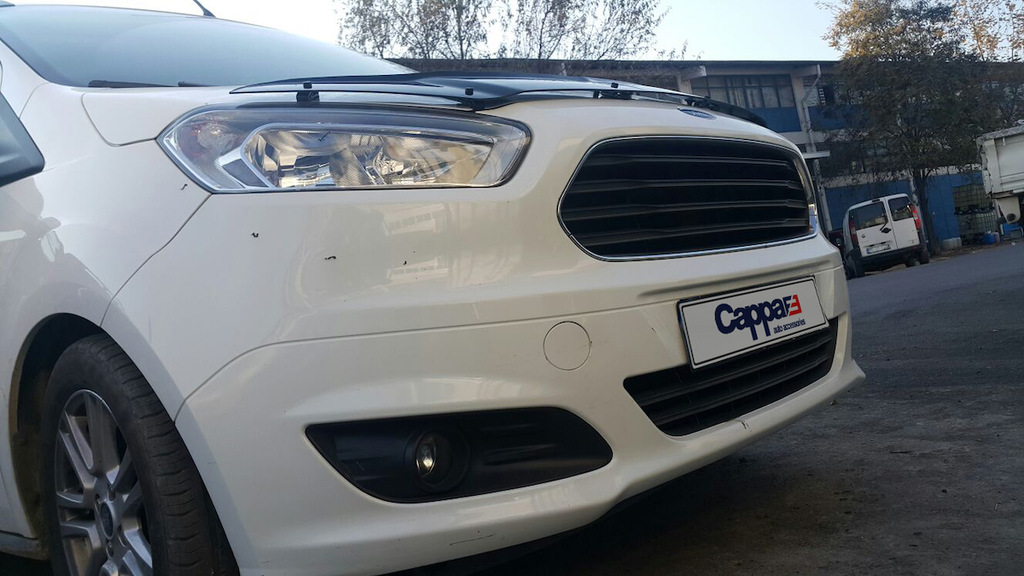 Дефлектор капота EuroCap для Ford Courier 2014-2023 рр - фото 8