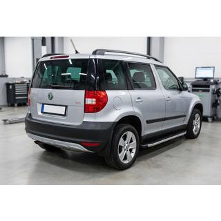 Боковые пороги Fullmond (2 шт, алюминий) Skoda Yeti 2009-2017 гг. фото 1