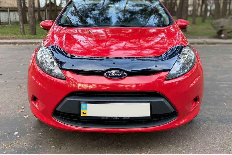 Ford Fiesta 2008-2017 гг. Дефлектор капота 2008-2013 (EuroCap) Image