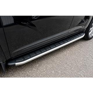Боковые пороги Fullmond Grey (2 шт, алюминий) Volkswagen Amarok 2010-2022 гг. фото 3