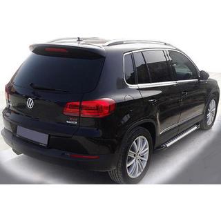 Боковые Подножки Allmond Grey (2 шт., Алюминий) Volkswagen Tiguan 2007-2016 гг. фото 1