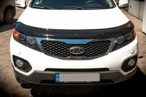 Kia Sorento II XM 2009-2014 гг. Дефлектор капота 2009-2012 (EuroCap) фото 1