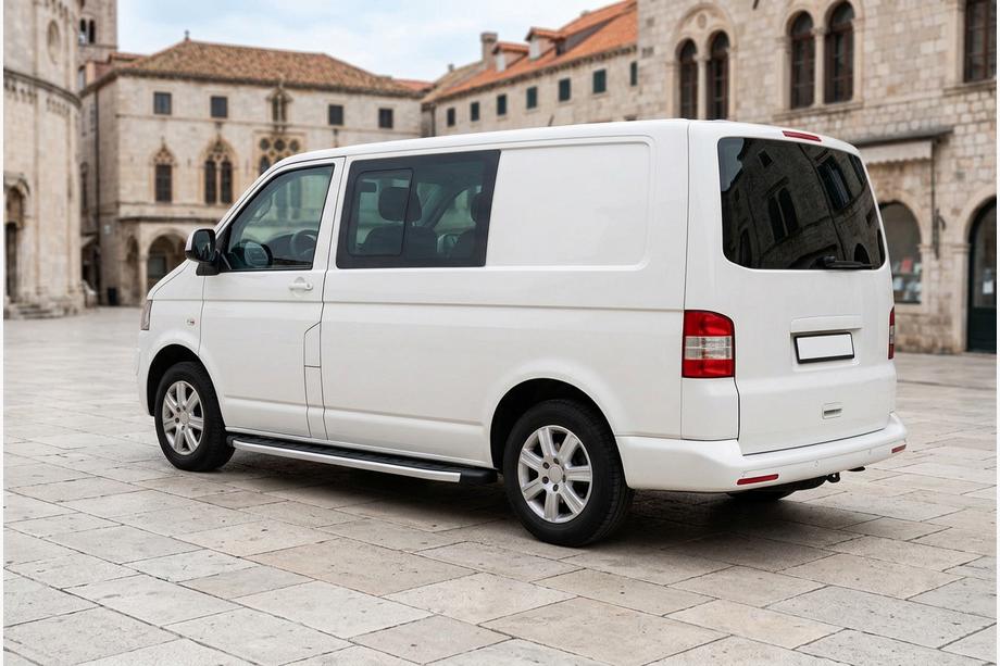 Volkswagen T5 Caravelle 2004-2010 гг. Боковые пороги Fullmond (2 шт., алюминий) Image