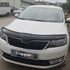 Skoda Rapid 2012-2019 гг. Дефлектор капота (EuroCap) фото 3