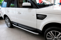 Range Rover Sport 2005-2013 гг. Боковые пороги Fullmond (2 шт., алюминий) фото 1