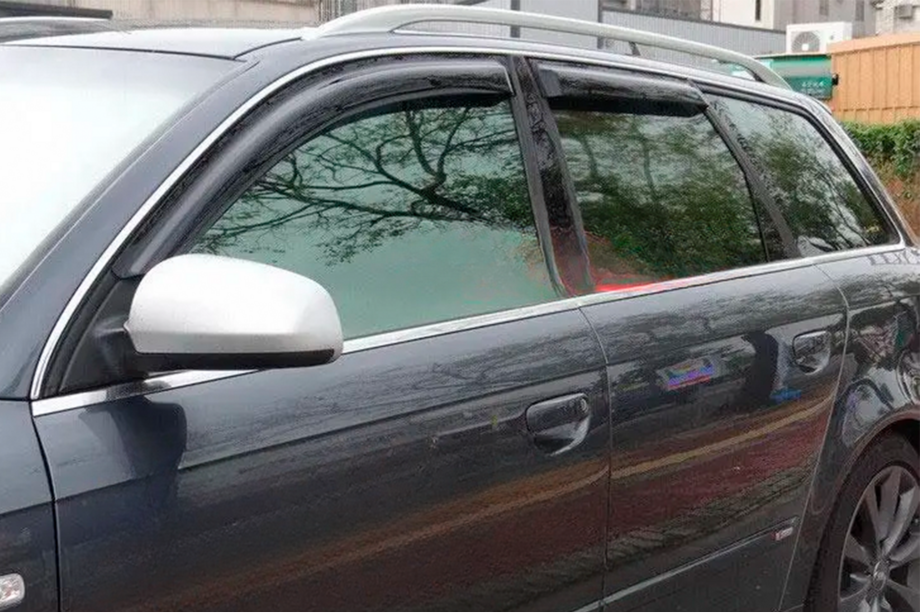 Audi A4 B6 2000-2004 гг. Ветровики (Avant, 4 шт, HIC) Image