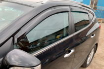 Hyundai IX-35 2010-2015 гг. Ветровики на окна (4 шт, HIC) фото 13