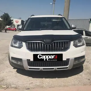 Дефлектор капота 2013+ (EuroCap) Skoda Yeti 2009-2017 гг. фото 3