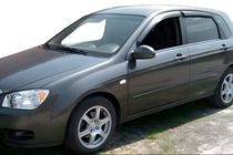 Kia Cerato 1 2004-2009 гг. Ветровики SD (4 шт, HIC) фото 1