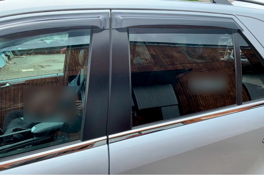 Mercedes ML W164 2005-2011 гг. Ветровики на окна (4 шт, HIC) Фото 13