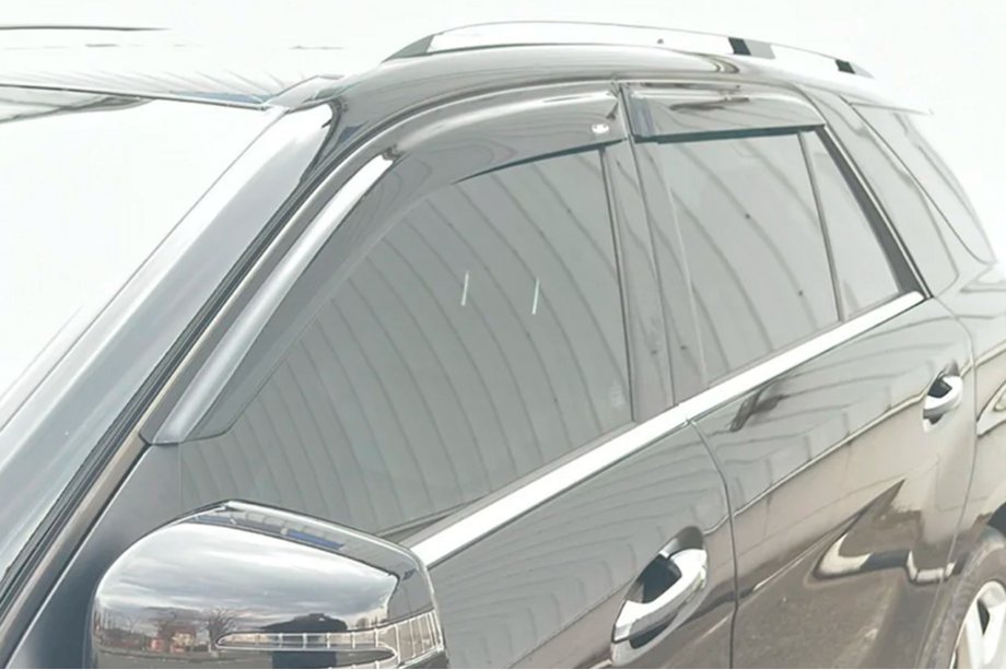 Mercedes GLE/ML class W166 2011-2018 гг. Ветровики на окна (4 шт, HIC) Фото 2