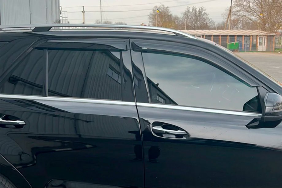 Mercedes GLE/ML class W166 2011-2018 гг. Ветровики на окна (4 шт, HIC) Фото 3