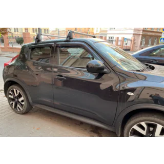 Ветровики на окна (4 шт, HIC) Nissan Juke 2010-2019 гг. фото 3