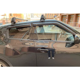 Ветровики на окна (4 шт, HIC) Nissan Juke 2010-2019 гг. фото 2