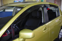 Nissan Tiida 2004-2011 гг. Ветровики SD (4 шт, HIC) фото 2