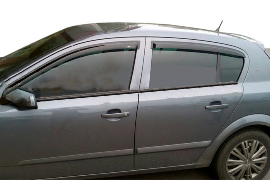 Opel Astra H 2004-2013 гг. Ветровики HB (4 шт, HIC) Фото 5