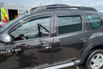 Renault Duster 2008-2017 гг. Ветровики на окна (4 шт, HIC) фото 1