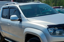 Volkswagen Amarok 2010-2022 гг. Ветровики на окна (4 шт, HIC) фото 2