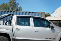 Volkswagen Amarok 2010-2022 гг. Ветровики на окна (4 шт, HIC) фото 3