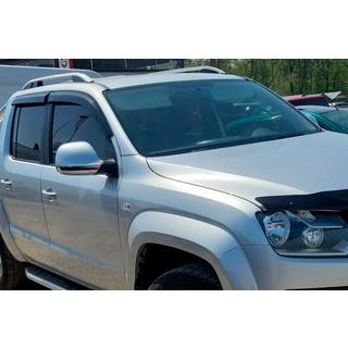 Ветровики на окна (4 шт, HIC) Volkswagen Amarok 2010-2022 гг. фото 2