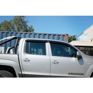 Ветровики на окна (4 шт, HIC) Volkswagen Amarok 2010-2022 гг. фото 3