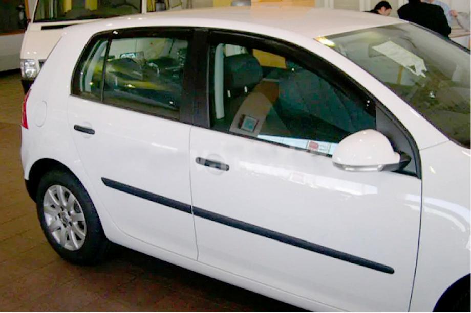 Volkswagen Polo 2010-2017 гг. Ветровики HB (4 шт, HIC)