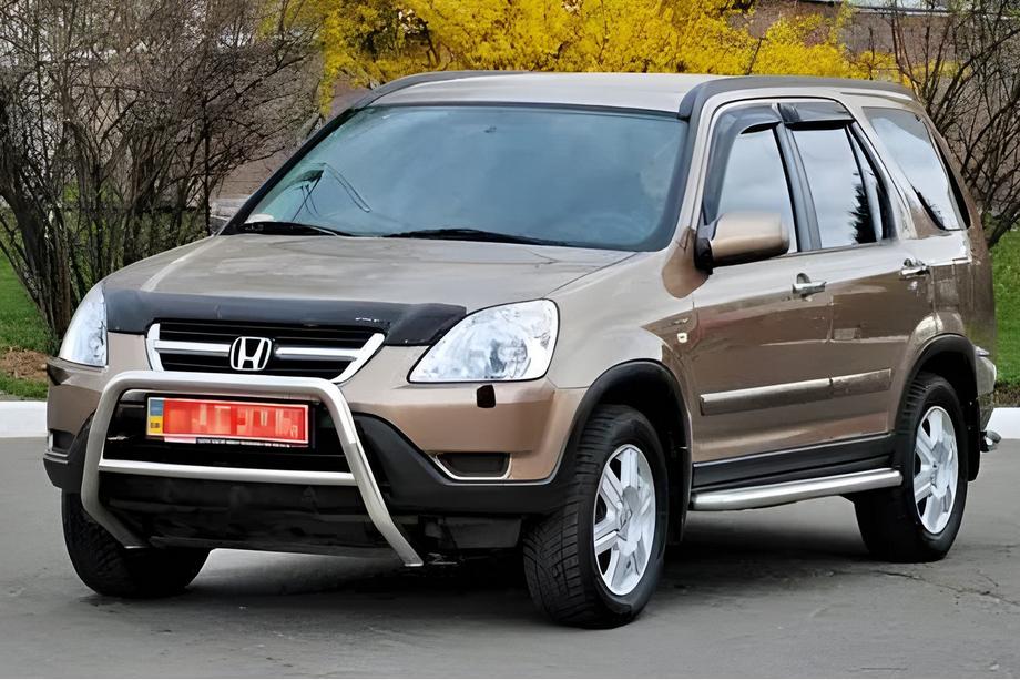 Honda CRV 2001-2006 гг. Ветровики на окна (4 шт, HIC) Image