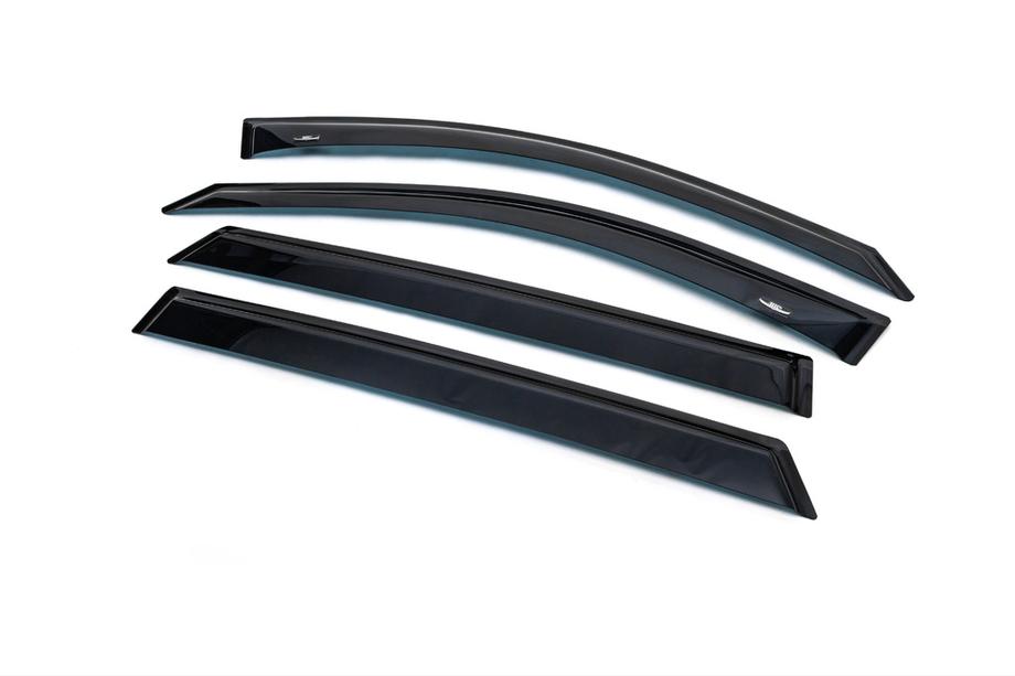 Hyundai Santa Fe 2 2006-2012 гг. Ветровики на окна (4 шт, HIC) Фото 14