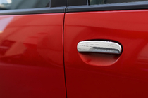 Mitsubishi Colt 2004-2012 гг. Хромированные Накладки на Ручки Дверей (4 шт, Нержавейка) фото 2