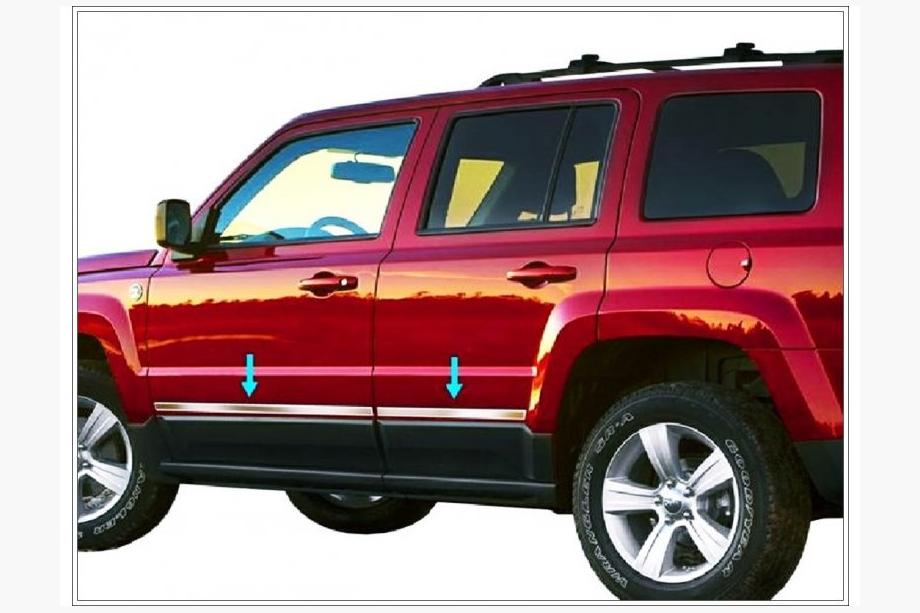 Jeep Cherokee/Liberty 2007-2013 гг. Молдинги Дверей Нержавеющая Сталь Image