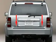 Jeep Cherokee/Liberty 2007-2013 гг. Накладка на багажник нержавейка фото 2