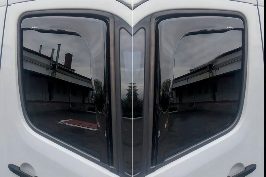 Volkswagen Crafter 2006-2016 гг. Ветровики вставные (2 шт, HIC) Фото 11