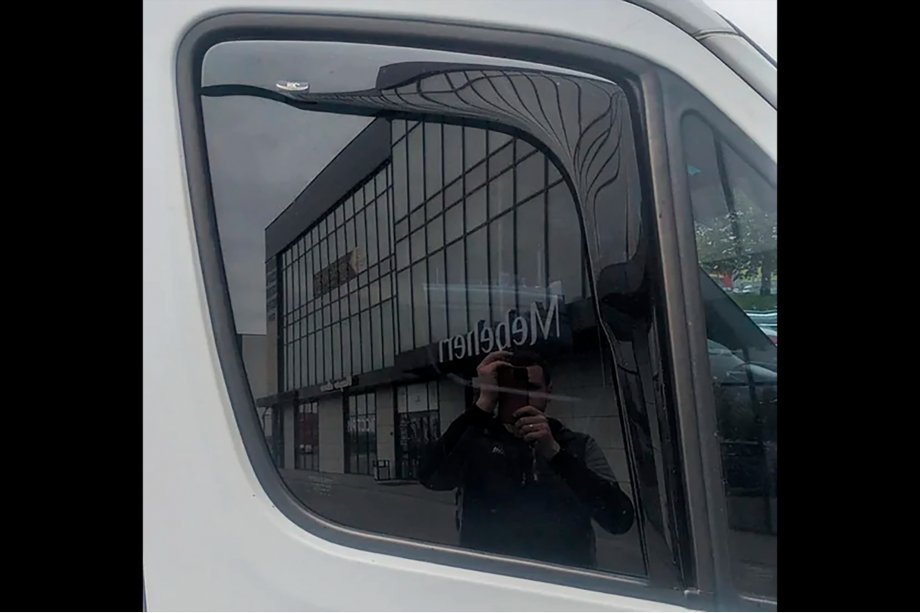 Volkswagen Crafter 2006-2016 гг. Ветровики вставные (2 шт, HIC) Фото 8