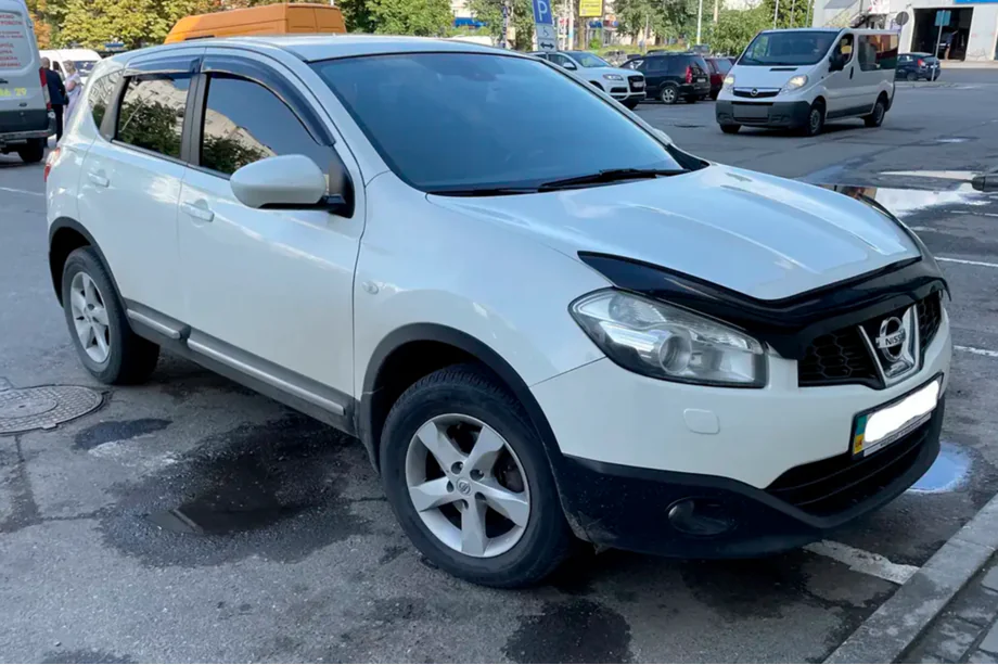 Nissan Qashqai 2007-2010 гг. Ветровики на окна (4 шт, HIC) Фото 4