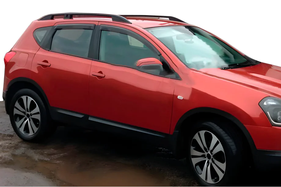 Nissan Qashqai 2007-2010 гг. Ветровики на окна (4 шт, HIC) Фото 12