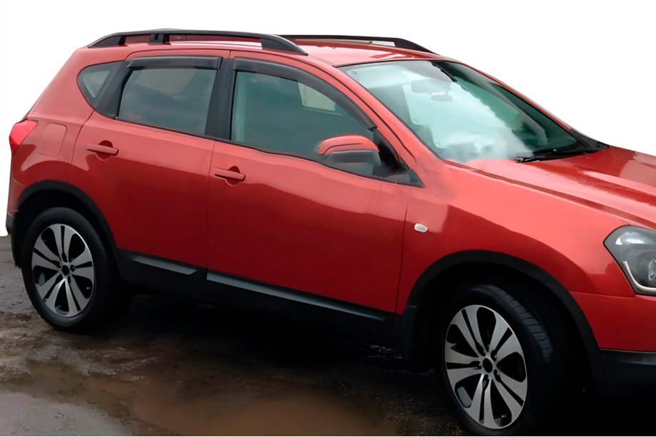 Nissan Qashqai 2010-2014 гг. Ветровики на окна (4 шт, HIC) Фото 12