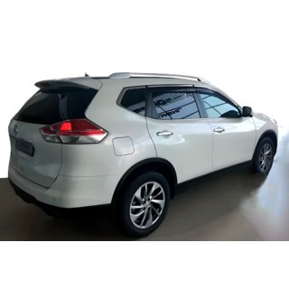 Ветровики с хромированным молдингом (4 шт, HIC) Nissan X-trail T32/Rogue 2014-2021 гг. фото 1