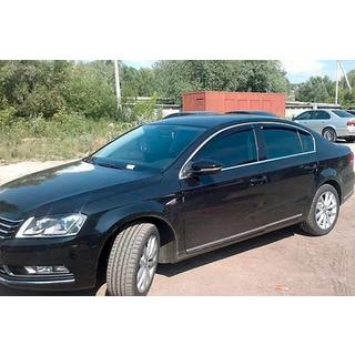 Ветровики с хромированным молдингом SW (4 шт, EU, HIC) фото 3