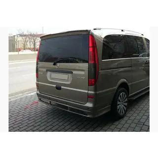 Накладка на задний бампер Sport (грунт под покраску) Mercedes Vito W639 2004-2014 гг. фото 1