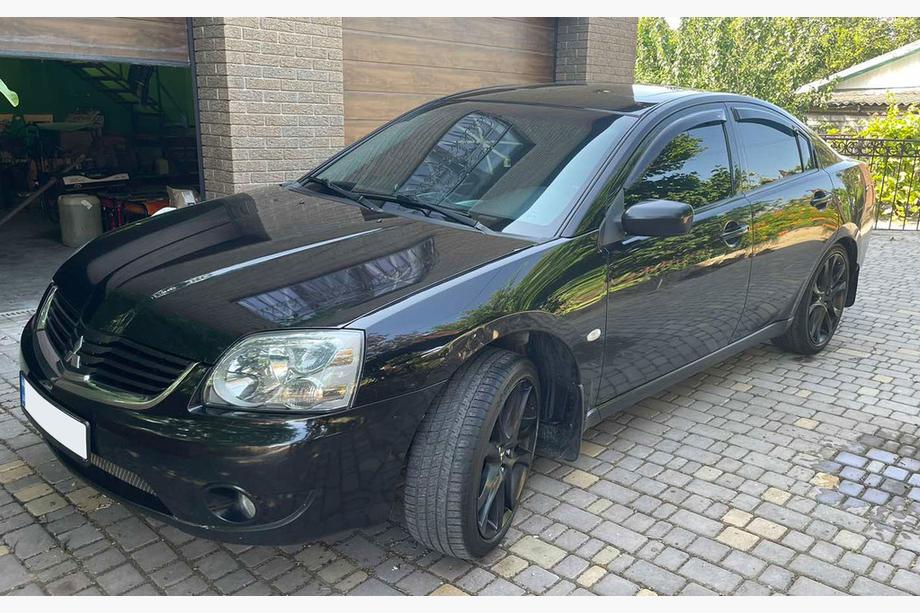 Mitsubishi Galant 2003-2012 гг. Ветровики на окна (4 шт, HIC) Image