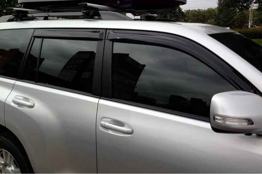 Lexus GX460 2009-2023 гг. Ветровики 8 см (4 шт, HIC) Фото 18