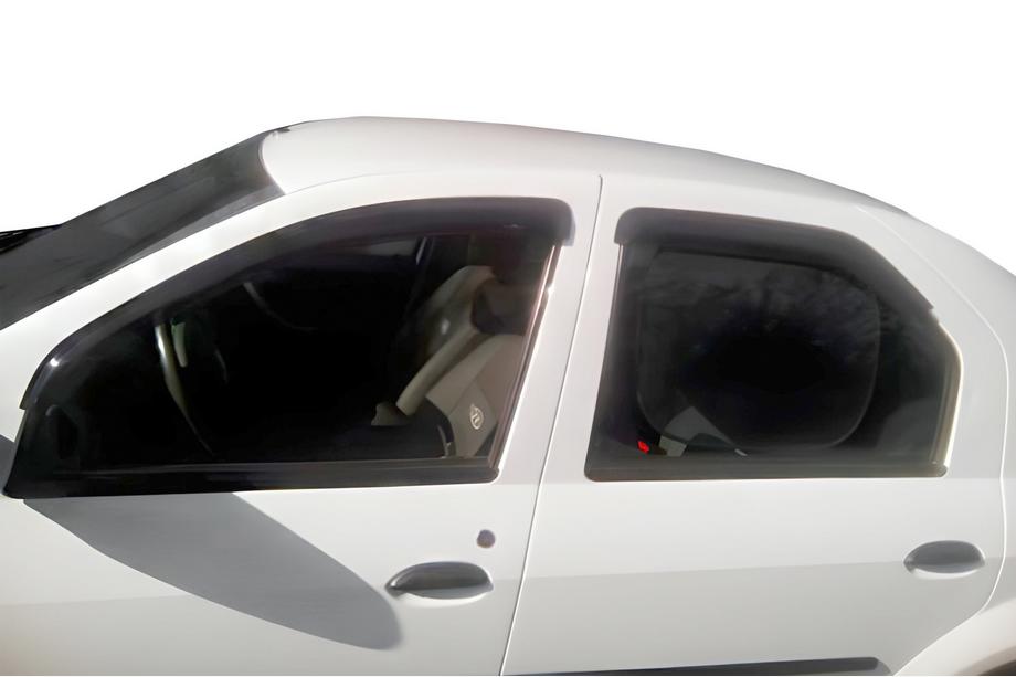 Dacia Logan I 2008-2012 гг. Ветровики на окна (4 шт, HIC) Image