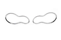 Mercedes C-class W203 2000-2007 гг. Накладки на фары (2 шт., Пластик) фото 1