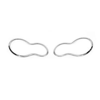 Накладки на фары (2 шт., Пластик) Mercedes C-class W203 2000-2007 гг. фото 1