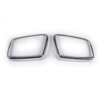 Хромированные Накладки на Зеркала (2 шт., ABS) BMW 5 серия E60/E61 2003-2010 гг. фото 2